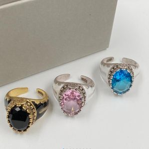 Luxe Ring grote edelsteen kristal strass band open ringen bague voor mannen vrouwen dame Party bruiloft liefhebbers gift engagement designer sieraden