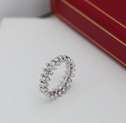 Luxury ring Clash de rings ontwerper voor dames sieraden 18k gouden zilveren opkomst goud titanium staal verlovingsring mannen bruiloft feest kerst verjaardag cadeau maat 916