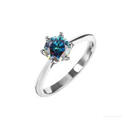 luxe ringen designer ring voor vrouwen 925 sterling zilver 1CT 2CT 3CT VVS moissanite ring pass diamant tester liefde ring dames engagement nagel ring designer sieraden