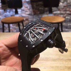 Luxe RM polshorloge Mill Business Leisure RM59-01 Automatische machines Zwart stalen tape Millr Watch Men's Watch Designer Waterdichte polshorloges FAJ1