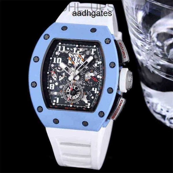 RM011-03 de lujo Relojes multifuncionales retrógrados Reloj de pulsera Diseñador de lujo Tamaño para hombre 40x50x16 mm FX5UL0AP J9DN