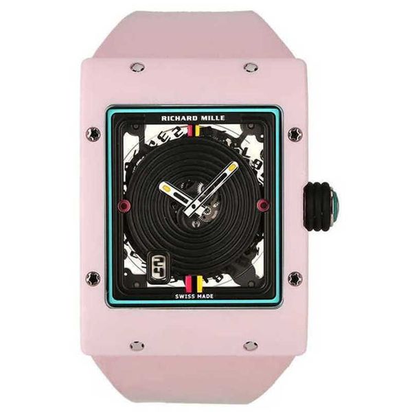 Luxe RMiles Montre Suisse ZF Usine Tourbillon Mouvement Automatique Montres Femmes Montres Femmes Série Rm1601 Moustique Encens Céramique Hol