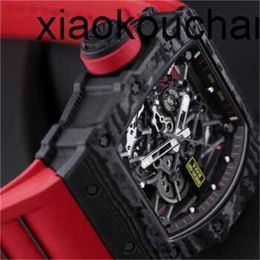 Luxe RMiles horloge automatisch SuperClone KV Factory RM35-02 wijzerplaat 44,5 compleet koolstofvezel saffier schip door FedexFUON