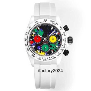Montre de luxe Rolaxs Mouvement automatique Clean Factory Montre montres de luxe 40X13.5mm chronographe boîtier mécanique hommes montres-braceletsVS80
