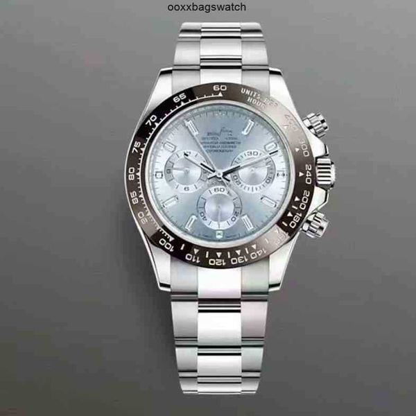 Relojes de pulsera Rolaxs de lujo SUPERCLONE Datejust RO Es 4130 3k n c Fecha 7750 9001 Aaaaa Reloj mecánico de lujo para hombre Ditongna Cinturón de acero con seis agujas y tres ojos Multif HBL7