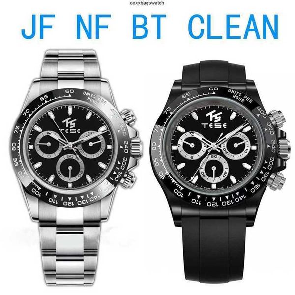 Montres de luxe Rolaxs Top BT CLEAN JF Montre de sport de luxe pour hommes d'affaires ETA 7750 4130 automatique 316L 904L en acier inoxydable noir lumineux étanche plongée 4 HBV1