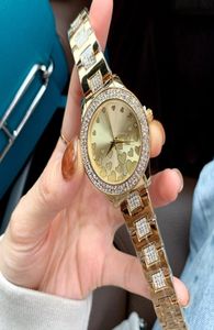 Luxury Rose Gold Lady Watch 36 mm Montres de mode Diamond pour femmes Bands en acier inoxydable Top Brand Designer Wrists Mother032794398