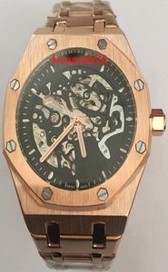 Luxe roségouden mannen automatisch skeletherenontwerper horloges polshorloges orologio di lusso Royal Oaks Watch Montre Orologio DA P1780677