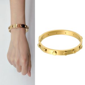 Luxe roségoud/witte kleurarmband voor vrouwen armband vergulde mannen High Quanlity roestvrij staal paar sieraden cadeau kostuum accessoires kerstcadeaus bij de hand