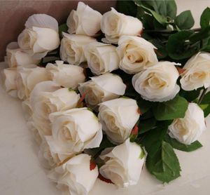 Roses de luxe Fleur Fleurs de soie artificielle Real Touch Rose Multi-couleurs pour le mur de mariage Bouquet Home Decoration Party AC9642353