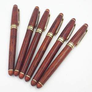 Stylos de calligraphie de luxe en bois d'acajou et de palissandre, pour étudiants, peuvent personnaliser votre logo