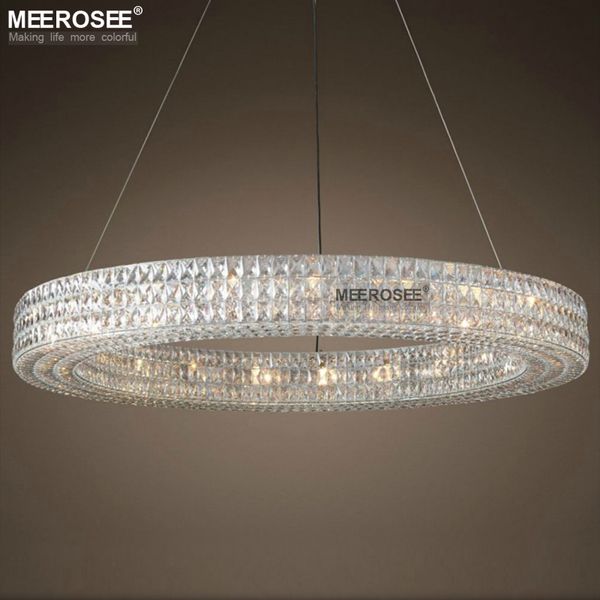 Luxury rond en cristal lustre luminaire moderne grands luminaires suspendus éclairage intérieur pour le projet de restauration Project de cristal lampe lamparas