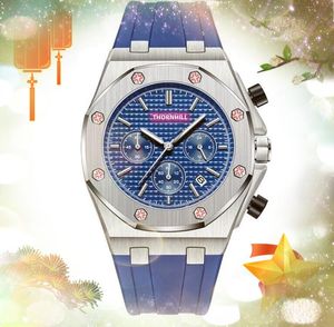 Luxe ronde wijzerplaat Designer Silicone Quartz Horloges Men roestvrijstalen rubberen band waterdichte klok mode Gold Bracelet Leisure Fashion Scanning Tick Watch