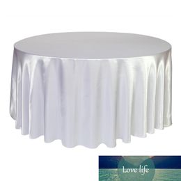 Nappe ronde en Satin de luxe, couleur unie, couverture de Table pour la maison, noël, mariage, Restaurant, Banquet, décoration de fête