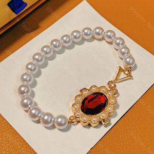 Luxury Ruby Pendant Collier Femme Dynasty Bracelet Designer Bijoux Colliers de chaîne de perles