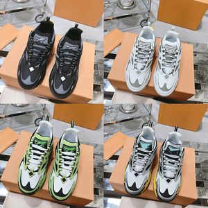 Luxe Runner Tatic Sneakers Designer Heren Casual Schoenen Louisely Extraordinary Virgils Sneaker Leer Heren Trainers Canvas Zwart Wit Grijs Groen Zilver Oranje