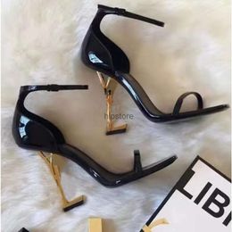 Sandales de luxe femmes talons hauts chaussures de créateur de mode lettre dîner de mariage sandales pour femmes avec boîte