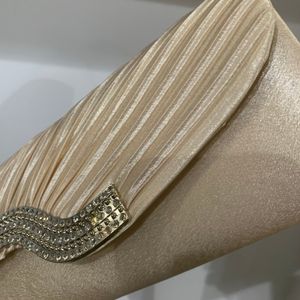 Luxe satijnen avondfeestkoppelingszak met strass champagne diamanten bruiloft elegante bruidskoppels tas sac main femme 2023