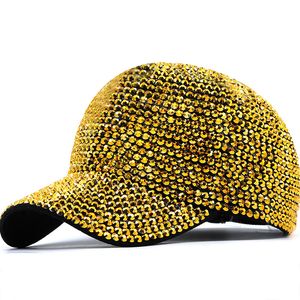 Luxe lovertjes Rhinestone Diamond Baseball Cap voor vrouwen Dames Zomerhoeden Snapback Girl Hip Hop Hat Men Party Club Caps