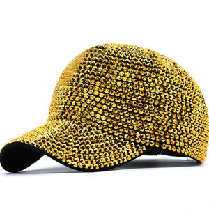 Gorra de béisbol con diamantes de imitación y lentejuelas de lujo para mujer, sombreros de verano para mujer, gorro Snapback para chica, gorro de Hip Hop para hombre, gorras para fiesta y discoteca