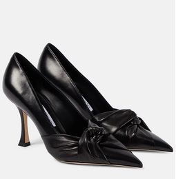 Chaussures formelles à talons à talons hauts peu profonds de luxe, talon moyen 7cm, sandales de créateurs, chaussures de mariage sexy et confortables en été pour femmes, EU35-42