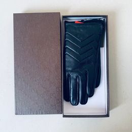 Gants de luxe en cuir de mouton, gants de styliste pour écran tactile, doux et chauds, en laine courte, pour conduite intérieure, mitaines de motard