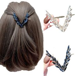 Luxe Shining Crystal Haar Clip Voor Vrouwen Koreaanse V-vorm Gesp Haarspelden Meisjes Haaraccessoires Hoofddeksels Mode Ornamenten Gift