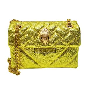 Luxury brillant scintiller mini sac à main Golden Sac à main bling paillette matelassée