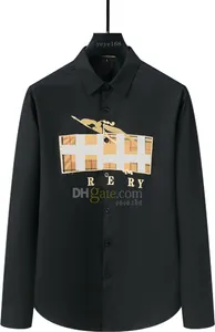 Chemise de luxe hommes bouton décontracté chemise habillée chemises d'affaires formelles chemises pour hommes à manches longues respirant T-shirt vêtements taille asiatique