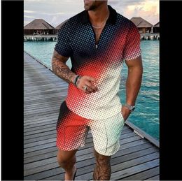 Luxury Luxury Men's Trackssits Classics Designer Tshirt Short Summer Mens Shirt Brand à manches courtes à manches à manches à glissière Men Streetwear 2 pièces MAL 329