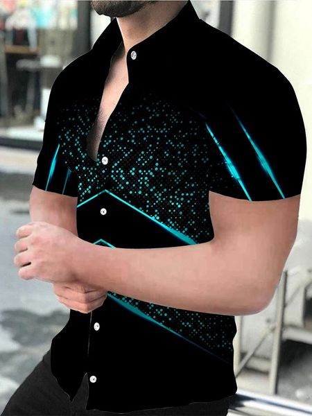 Camisa de lujo Búho Camisas con estampado 3D Hombres Mujeres Moda Blusa de gran tamaño Para hombre Solapa Playa Camisas Ropa Bussiness 240301