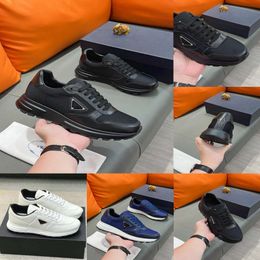 Design de chaussure de luxe hommes Prax 01 formateurs chaussures re-nylon brosse cuir baskets basses maille souffle confort skateboard marche décontracté marque coureur sport eu38-46