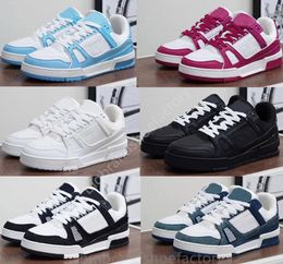 Chaussures de luxe Chaussures décontractées Chaussures Designer Trainers Of Office Sneakers Trainers Brands Sneakers Denim Canvas Leather Mens Womens Sneakers à lacets Chaussures extérieures 35-46