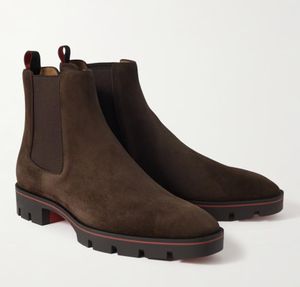 Zapatos de lujo Bota de tobillo para hombre Zapatos casuales Botas de motocicleta/locomotora/bota de senderismo Botines de cuero de gamuza de piel de becerro alpinoso suela de plataforma de goma Oxfords para hombre