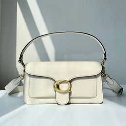 Bolso de hombro de lujo para mujer Cuero genuino 2023 Nueva tendencia de moda Bolso cruzado Diseñador de lujo Bolso de marca Bolsos con solapa Tabby Bag Wallet Y2k