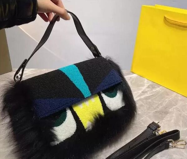 Sacs à bandoulière de luxe Designers Italie Marque Classique Little Monster Fourrure de renard Messenger Sacs à main Taille de la mode