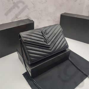 Sac de créateur de chaîne Cassandre Matelasse Sacs à bandoulière Femmes Enveloppe en cuir Sac à main Mode Luxurys Sacs à main Noir Kaki Blanc Couleur Designers Sacs