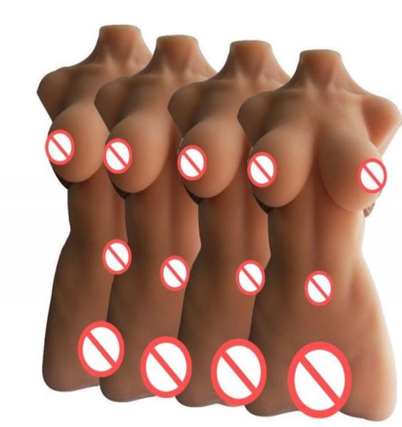 Muñecas de silicona de lujo medio cuerpo grande pecho grande vagina apretada juguetes sexuales para hombres 3d tamaño realista sólido muñecas de amor masturbador masculino8362404