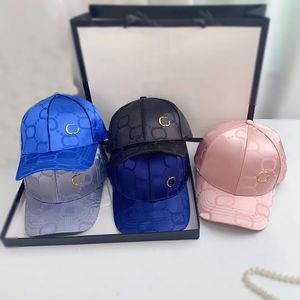 Luxe Zijden Ball Caps Dames Mode Canvas Baseball Cap Designer Snapback voor Mannen Jumbo G hoed Petjes Zonnescherm bucket hat roze G2401033XQ