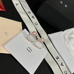 Luxury Silver plaqué Eartstuds Brand Designer Sakura Powder Powder High Quality Jewelry Earts à la mode charmante fille de haute qualité