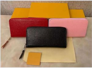 Luxe 5A simple et double fermeture éclair portefeuille en gros 6 couleurs célèbres portefeuilles porte-cartes sacs de créateurs hommes femmes portefeuille en cuir dame dames style long sac à main