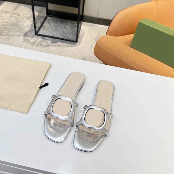 Zapatilla de lujo, zapatilla deslizante, sandalias recortadas entrelazadas para mujer, zapatos, chanclas para mujer, resbalón en la playa, tobogán plano informal para caminar, calzado con descuento