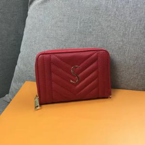 Luxe Petit Portefeuille À Fermeture Éclair Femme Designer Court Pochette D'affaires Mans En Cuir Véritable Porte-Cartes De Crédit Grande Capacité Porte-Monnaie Sac À Main En Gros