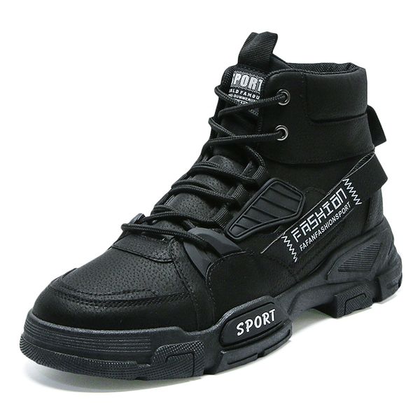 Botas de nieve de lujo Diseñador Zapatos para hombre Botines Zapatillas de deporte Buena Moda Zapatos de invierno Tobillo de cuero liso Medio negro Plataforma casual al aire libre Scarpe Boot Artículo B858