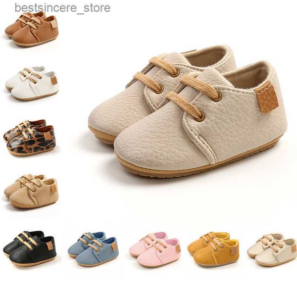 Mocasines de cuero suave de lujo para bebés, zapatos de suela de goma para recién nacidos, primeros caminantes, zapatos para niños pequeños, niñas pequeñas, antideslizantes, precaminantes L230522