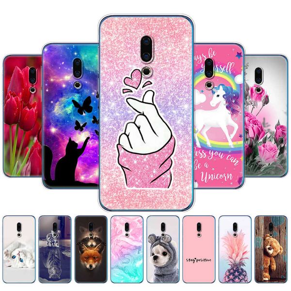 Para Meizu 16th Case 6.0 '' Silicon Soft TPU Back Phone Cover Plus 6.5 '' Bag Full 360 Protección Coque Parachoques