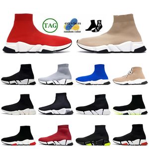 Vitesses de luxe Femmes Hommes Designer Casual Chaussures OG Rouge Blanc Triple Noir Baskets En Caoutchouc Bas Plateforme Marron Mocassins Bleu Jaune Top Mode Taille 36-45