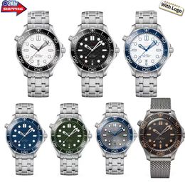 Heren Watch Diver 300m Designer Horloges Hoge kwaliteit 42 mm zee 300m Mechanische automatische beweging Sport Polshorloges staal/rubberen band waterdichte orologio uomo