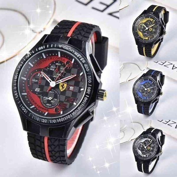 Reloj de pulsera informal para hombre, correa de goma de fórmula F1, coche de carreras deportivo de lujo, cuarzo de acero inoxidable, Clock3004326n