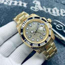 Luxe Sports Watch Top Brand Heren Watch 40mm levenslange waterdichte roestvrijstalen staalband Classic Business Watch Men's Clock+Box